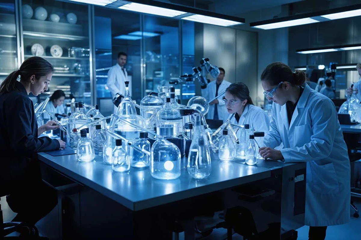 Startup office workspace